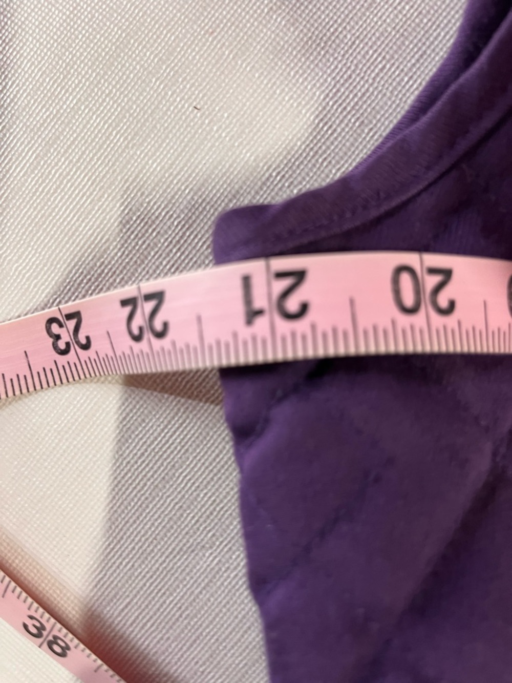 Alfred Dunner Purple Quilted Vest in Purple sz 14 - Picture 9 of 10